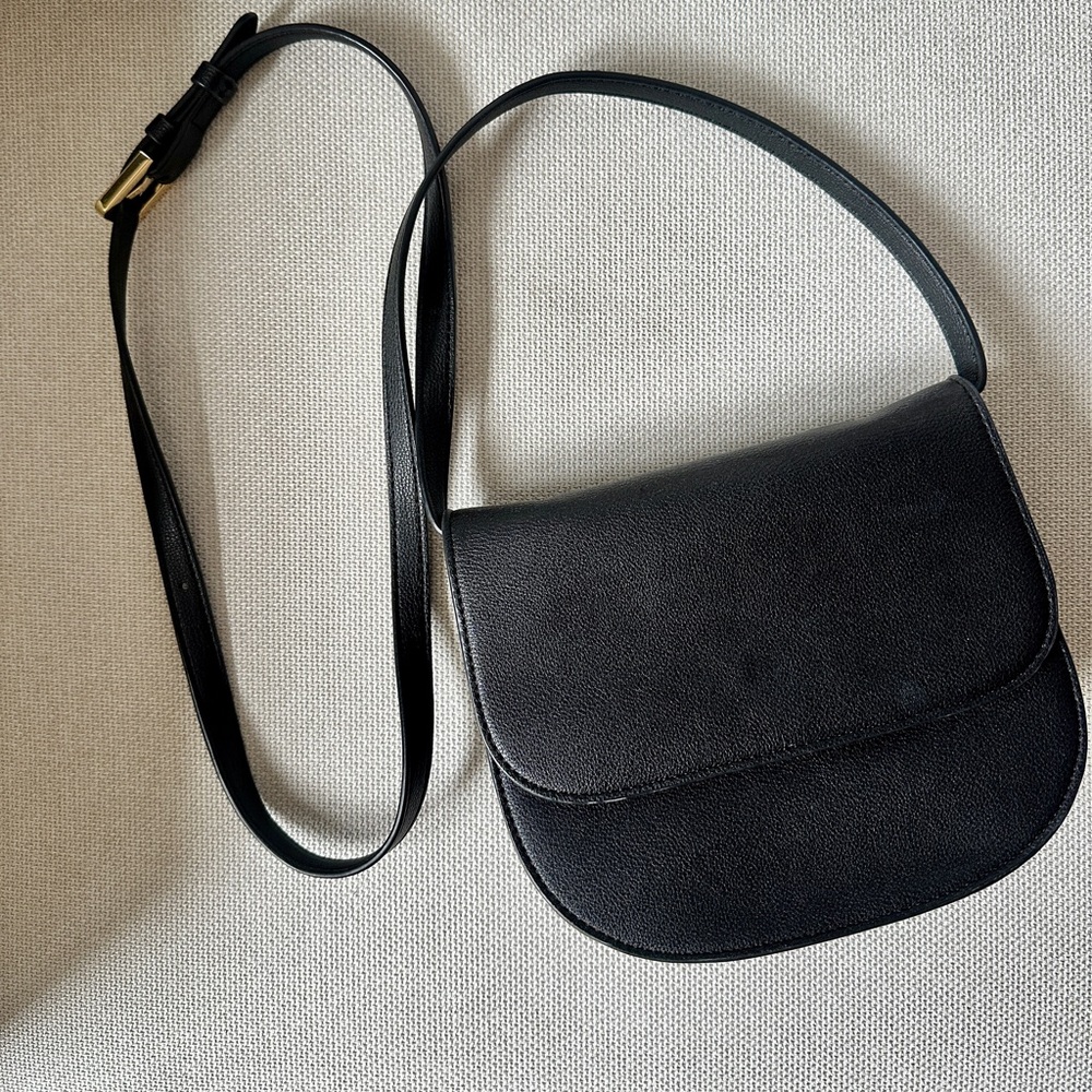 Quince Classic Black Crossbody Bag